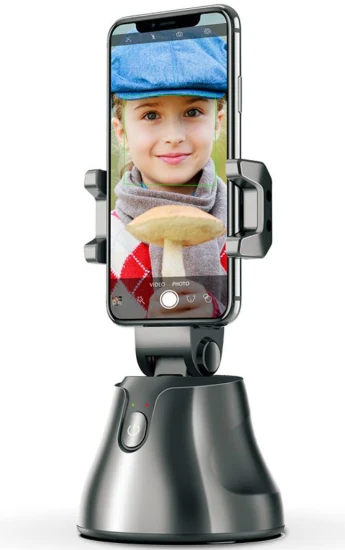 自動顔オブジェクト追跡カメラ 360 度回転スマート自撮り棒三脚ホルダースマート撮影電話マウント