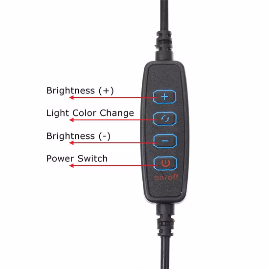 26cm 調光可能な Selfie 写真照明 LED リング補助光